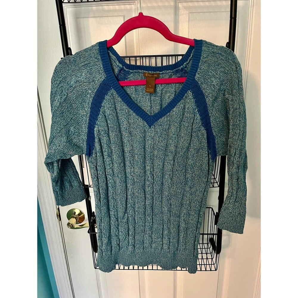 Copper Key Womens Sweater Pullover Blue Size L Lightly Worn